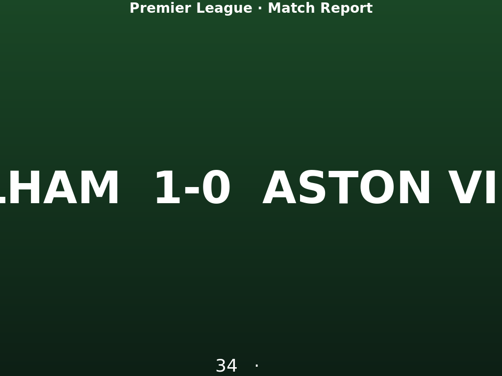 前瞻|英超 富勒姆静候阿斯顿维拉 争欧联席位关键三分不容有失 前瞻|英超 富勒姆静候阿斯顿维拉 争欧联席位关键三分不容有失